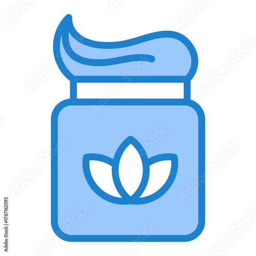 Body Scrub Icon - Blue Style