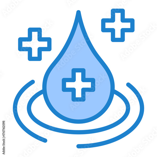 Hydrotherapy Icon - Blue Style