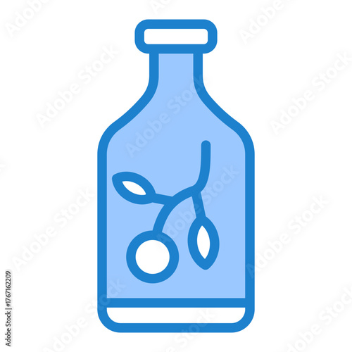 Body Oil Icon - Blue Style