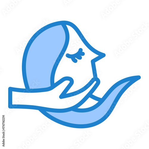 Beauty Treatment Icon - Blue Style