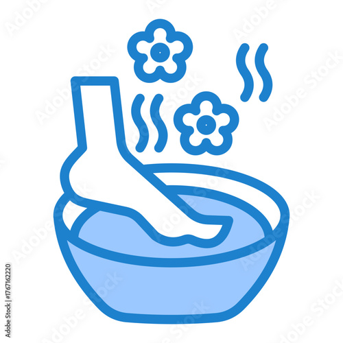 Foot Soak Icon - Blue Style