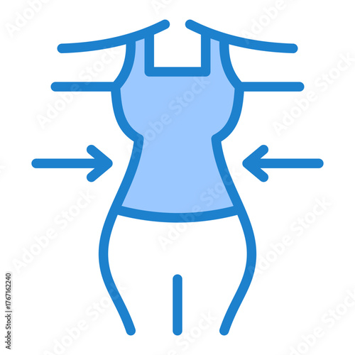 Body Contouring Icon - Blue Style