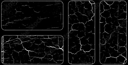 Dynamic distressed textures add gritty realism and vintage charm to any design project