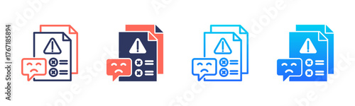 Complaint Icon Pack In Multiple Styles