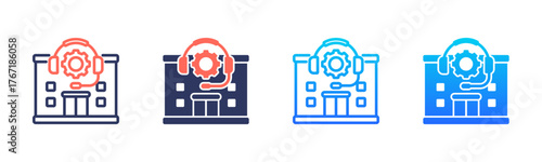 Service Center Icon Pack In Multiple Styles