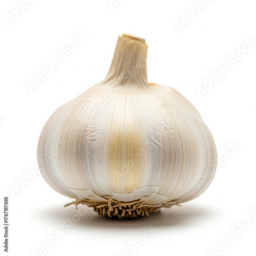 Garlic Bulb Product Shot: Isolated, Clean, 4K Stock Photo