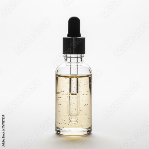 Glass Serum Bottle Product Photo on White | Stock Image
