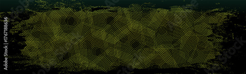 Abstract Olive Green Texture with Dark Border and Subtle Highlights.