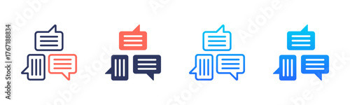 Communication Icon Pack In Multiple Styles