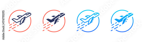 Aviation Icon Pack In Multiple Styles