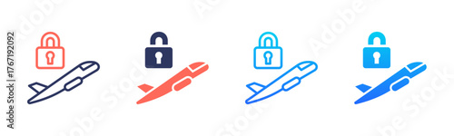 Private Jet Icon Pack In Multiple Styles