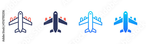 Aircraft Icon Pack In Multiple Styles