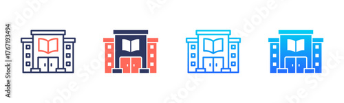 School Icon Pack In Multiple Styles