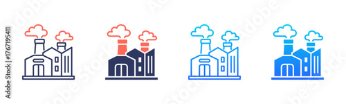 Industrial Fumes Icon Pack In Multiple Styles