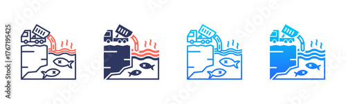 Contaminated River Icon Pack In Multiple Styles