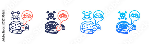 Food Contamination Icon Pack In Multiple Styles