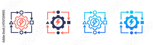 Power Generation Icon Pack In Multiple Styles