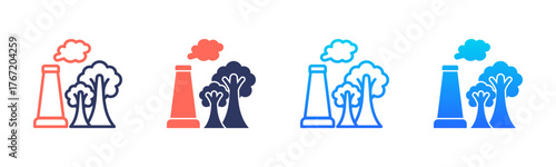 Carbon Capture Icon Pack In Multiple Styles