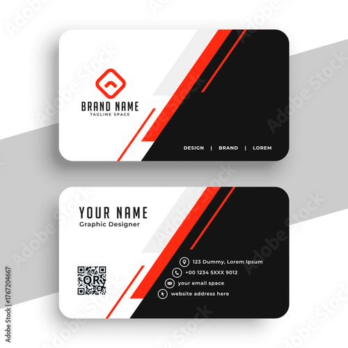 double sided business card template a ready to print design