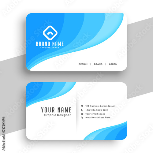 elegant and minimalist business card layout for professional individual identity