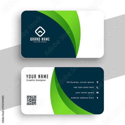modern and abstract company id card template a office stationery