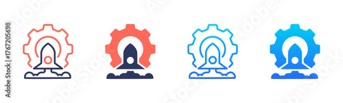 Aerospace Engineering Icon Pack In Multiple Styles