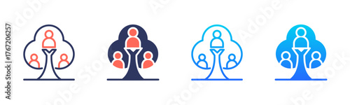 Social Work Icon Pack In Multiple Styles