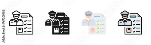 Customs Icon Pack In Multiple Styles