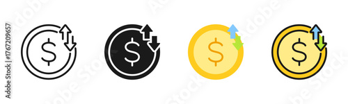 Currency Icon Pack In Multiple Styles