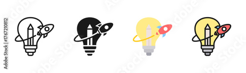 Creative Project Icon Pack In Multiple Styles