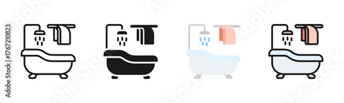 Bathroom Icon Pack In Multiple Styles