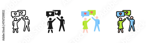 Communication Icon Pack In Multiple Styles