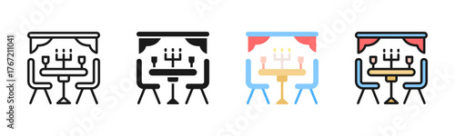Dining Room Icon Pack In Multiple Styles