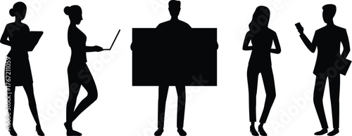 vector illustration of a fashion model