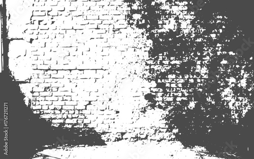 seamless building cement concrete wall grunge background.Dark grunge brick wall texture with rough overlay for retro design background