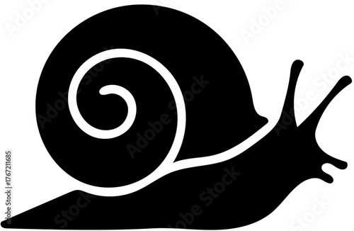 Simple Snail Shell Garden Icon Vector