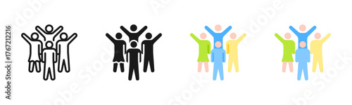 Gathering Icon Pack In Multiple Styles