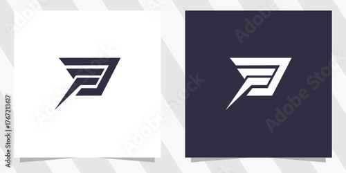 letter fd df logo design vector