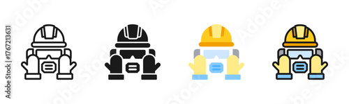 Personal Protective Equipment Icon Pack In Multiple Styles