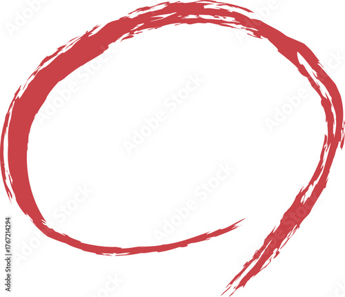 원-동그라미-채점-정답-시험채점-빨간펜-체크-중요표시-맞음-강조-낙서-브러쉬-붓터치-거친