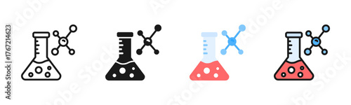 Chemical Icon Pack In Multiple Styles