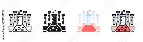 Laboratory Icon Pack In Multiple Styles