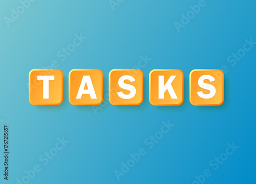 Yellow Block Typography with the Word 