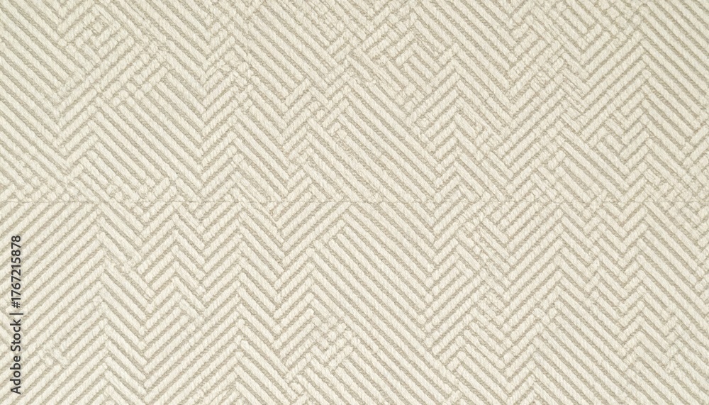 Fototapeta premium Beige Linen Herringbone Fabric Texture
