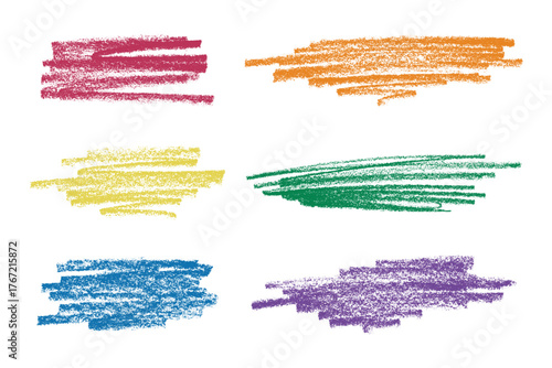 Set of brush paint stroke texture swatch Hand painted background Ink scribble dab clipart Paint smudge for tags and stamps design