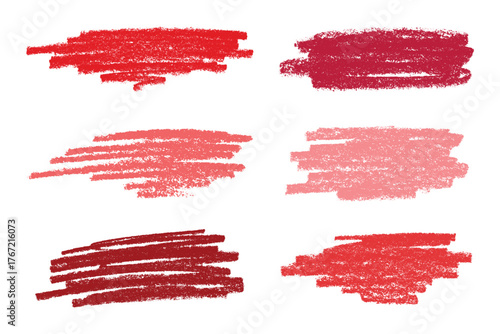 Set of brush paint stroke texture swatch Hand painted background Ink scribble dab clipart Paint smudge for tags and stamps design