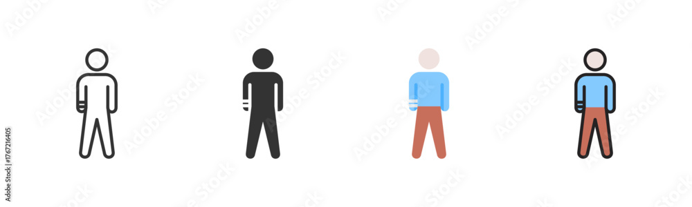 Fototapeta premium Injury Icon Pack In Multiple Styles