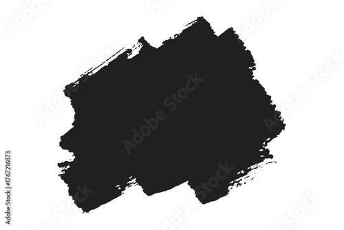 Brush paint stroke texture swatch Hand painted background Ink scribble dab clipart Paint smudge for tags and stamps design