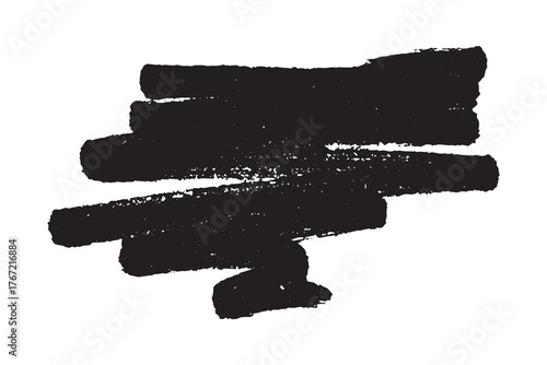 Brush paint stroke texture swatch Hand painted background Ink scribble dab clipart Paint smudge for tags and stamps design