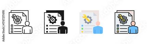 Service Request Icon Pack In Multiple Styles